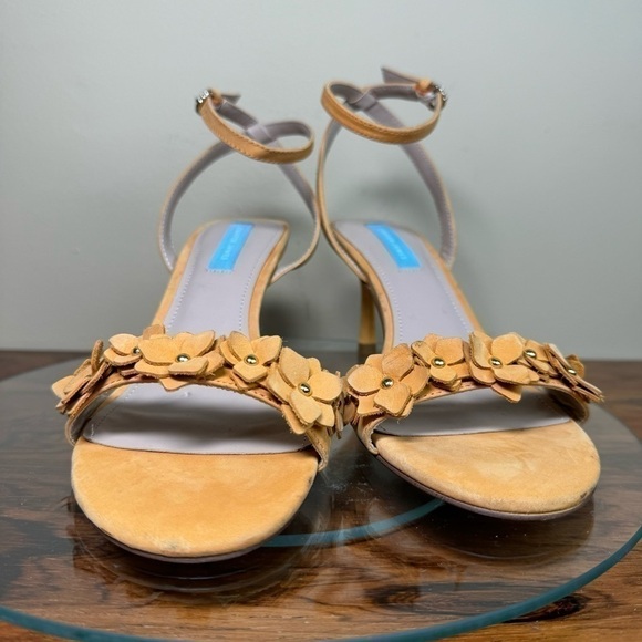 Draper James Floral Alice Ankle Strap Heels in Peach - Picture 10 of 16